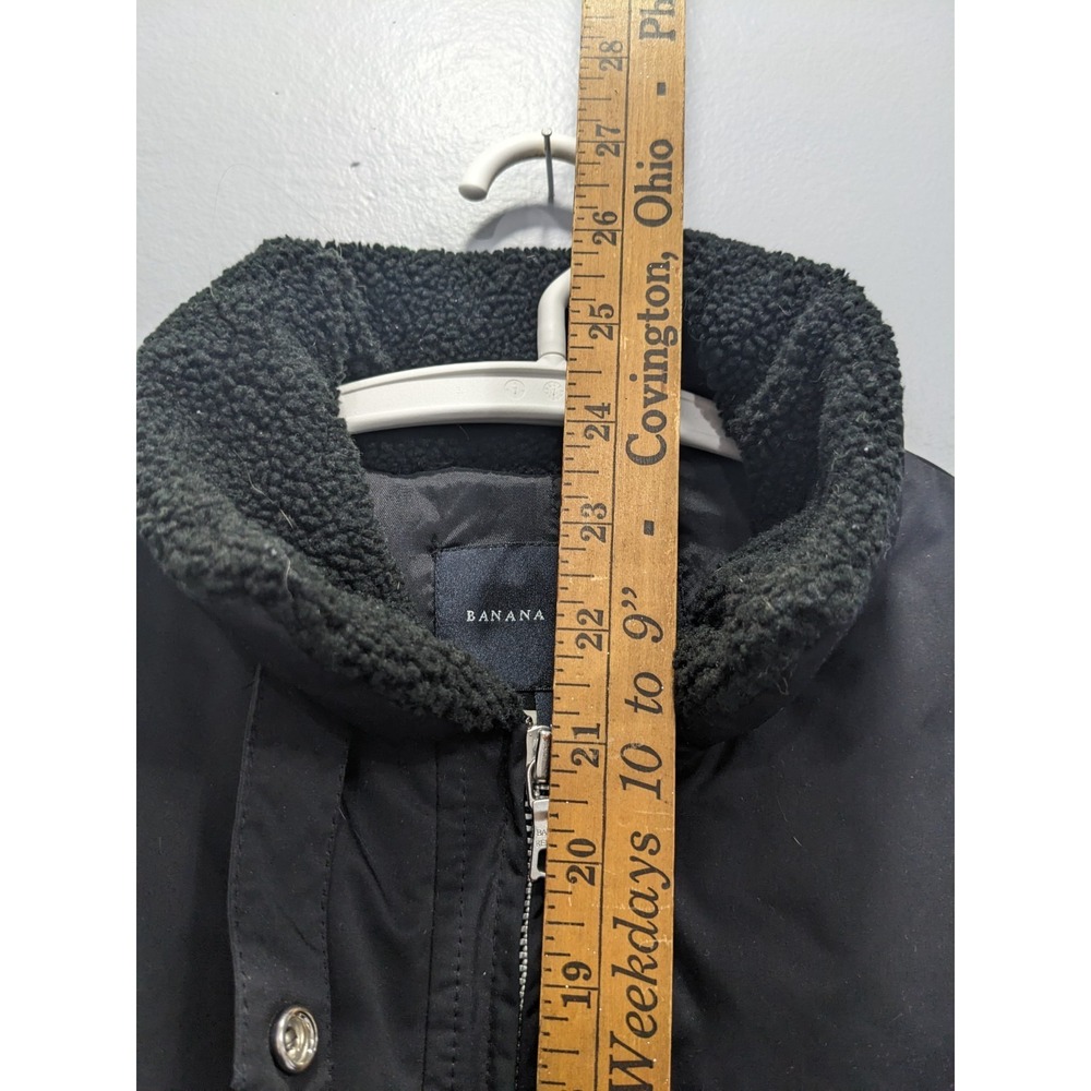 BANANA REPUBLIC Vest Jacket Coat Women‎ S Fleece Collar Classic Preppy Outdoor - Picture 10 of 15